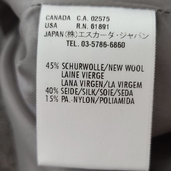 Escada New Wool Silk Blend Gray Tweed Sleeveless‎ Pleated Bodice Sheath Dress 38 - Picture 8 of 11